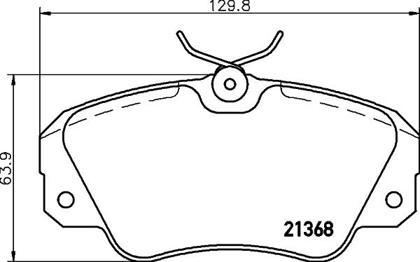 DON PCP1275 - Тормозные колодки, дисковые, комплект autosila-amz.com