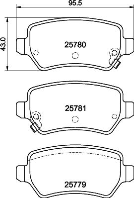 DON PCP1765 - Тормозные колодки, дисковые, комплект autosila-amz.com