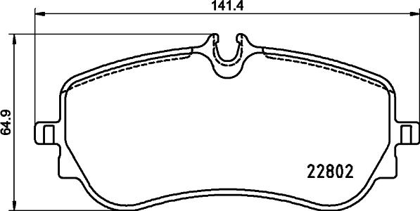 DON PCP1768 - Тормозные колодки, дисковые, комплект autosila-amz.com