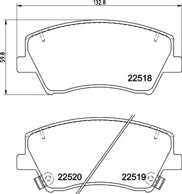 DON PCP1785 - Тормозные колодки, дисковые, комплект autosila-amz.com