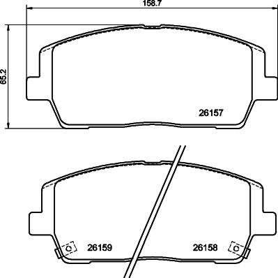 DON PCP1781 - Тормозные колодки, дисковые, комплект autosila-amz.com