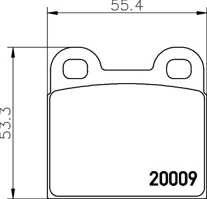 DON PCP2096 - Тормозные колодки, дисковые, комплект autosila-amz.com