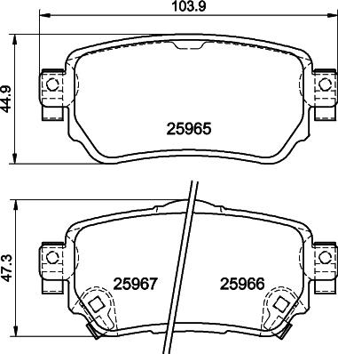 DON PCP2007 - Тормозные колодки, дисковые, комплект autosila-amz.com