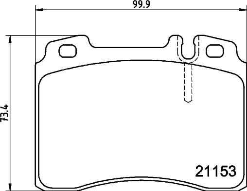 DON PCP2196 - Тормозные колодки, дисковые, комплект autosila-amz.com