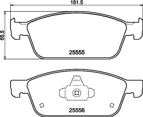 DON PCP2150 - Тормозные колодки, дисковые, комплект autosila-amz.com