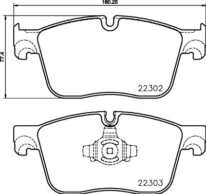 DON PCP2157 - Тормозные колодки, дисковые, комплект autosila-amz.com