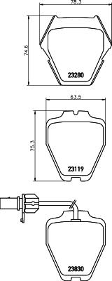 DON PCP2112 - Тормозные колодки, дисковые, комплект autosila-amz.com