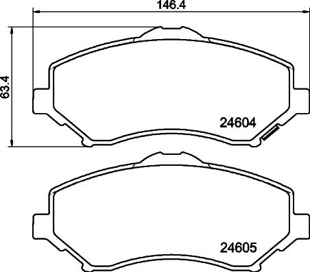 DON PCP2133 - Тормозные колодки, дисковые, комплект autosila-amz.com