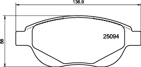 DON PCP2137 - Тормозные колодки, дисковые, комплект autosila-amz.com