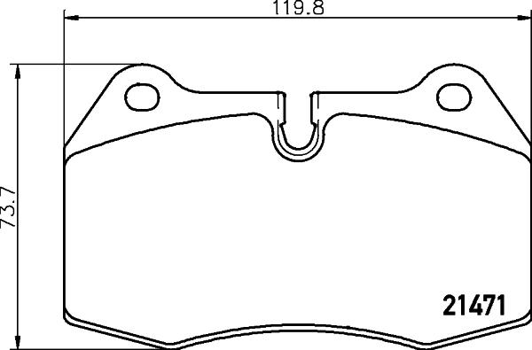 DON PCP2124 - Тормозные колодки, дисковые, комплект autosila-amz.com