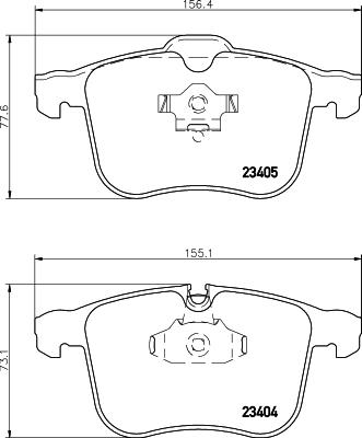 DON PCP2126 - Тормозные колодки, дисковые, комплект autosila-amz.com