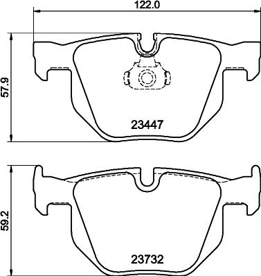 DON PCP2121 - Тормозные колодки, дисковые, комплект autosila-amz.com