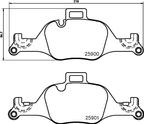 DON PCP2123 - Тормозные колодки, дисковые, комплект autosila-amz.com