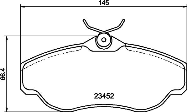 DON PCP2174 - Тормозные колодки, дисковые, комплект autosila-amz.com