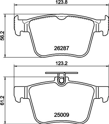 DON PCP2244 - Тормозные колодки, дисковые, комплект autosila-amz.com