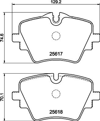 DON PCP2251 - Тормозные колодки, дисковые, комплект autosila-amz.com