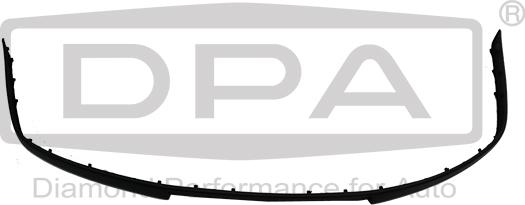 DPA 88070040002 - Молдинг бампера переднего SKODA OCTAVIA/OCTAVIA TOUR 2001~ autosila-amz.com