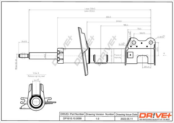 Dr!ve+ DP1610.10.0090 - Амортизатор autosila-amz.com