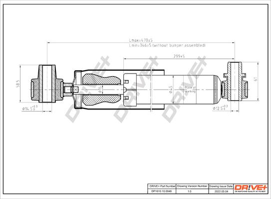 Dr!ve+ DP1610.10.0048 - Амортизатор autosila-amz.com