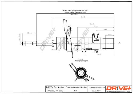 Dr!ve+ DP1610.10.0062 - Амортизатор autosila-amz.com