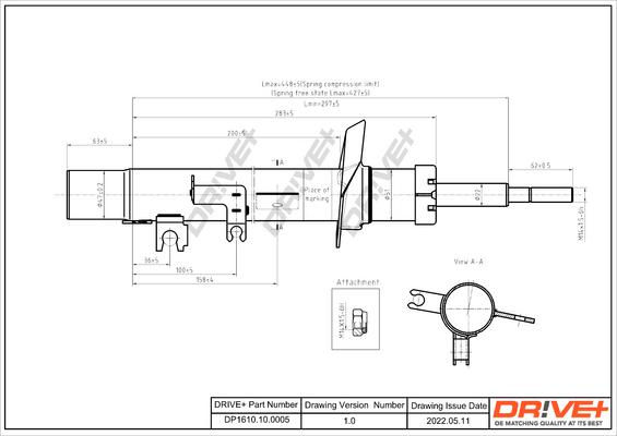 Dr!ve+ DP1610.10.0005 - Амортизатор autosila-amz.com