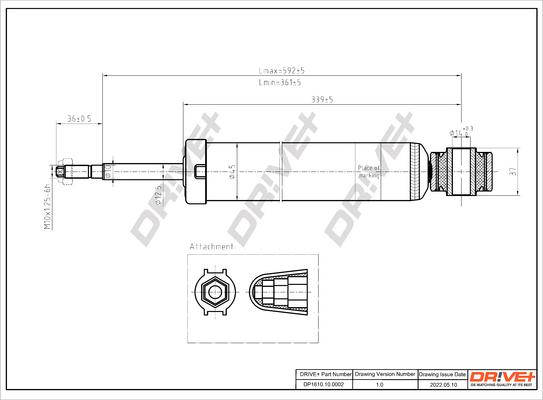 Dr!ve+ DP1610.10.0002 - Амортизатор autosila-amz.com