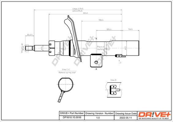 Dr!ve+ DP1610.10.0016 - Амортизатор autosila-amz.com