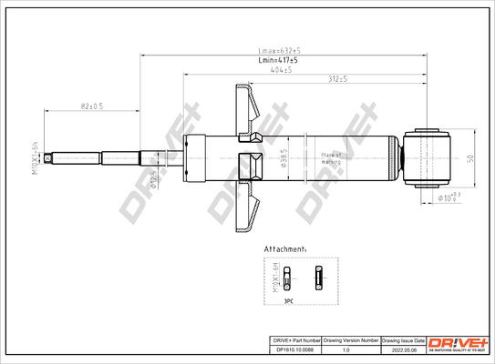 Dr!ve+ DP1610.10.0088 - Амортизатор autosila-amz.com