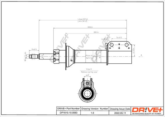 Dr!ve+ DP1610.10.0083 - Амортизатор autosila-amz.com