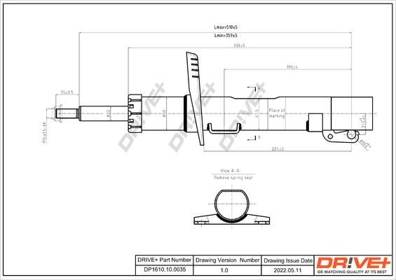 Dr!ve+ DP1610.10.0035 - Амортизатор autosila-amz.com