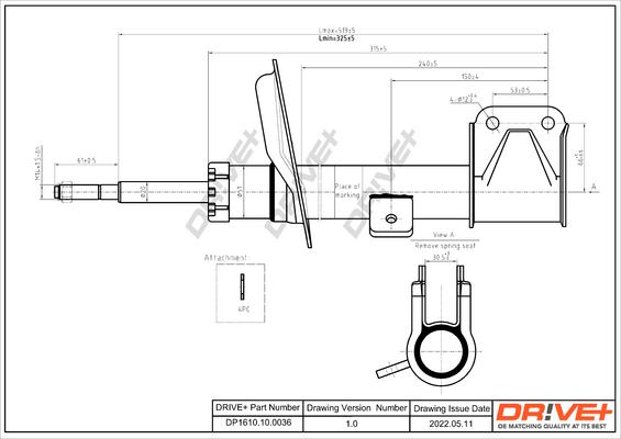 Dr!ve+ DP1610.10.0036 - Амортизатор autosila-amz.com