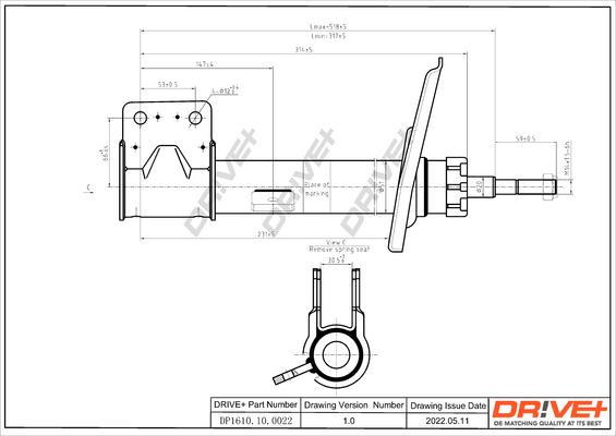 Dr!ve+ DP1610.10.0022 - Амортизатор autosila-amz.com