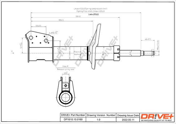 Dr!ve+ DP1610.10.0160 - Амортизатор autosila-amz.com