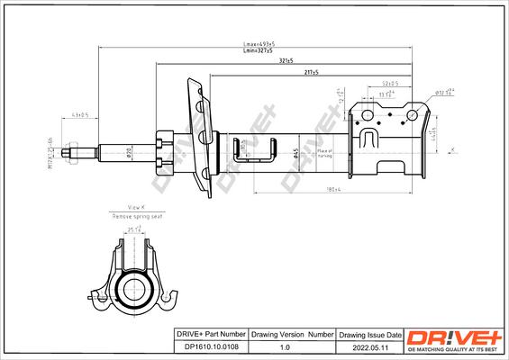 Dr!ve+ DP1610.10.0108 - Амортизатор autosila-amz.com