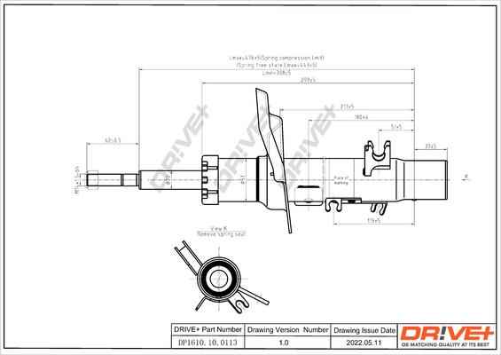 Dr!ve+ DP1610.10.0113 - Амортизатор autosila-amz.com