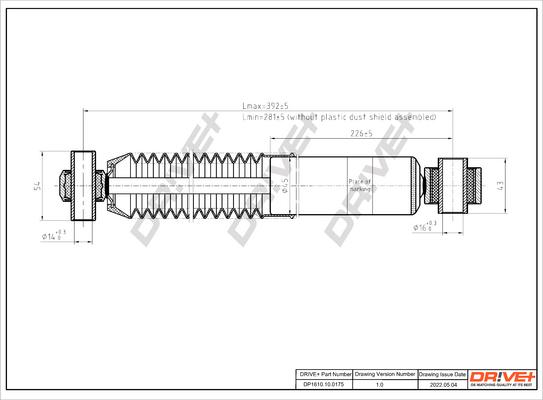 Dr!ve+ DP1610.10.0175 - Амортизатор autosila-amz.com