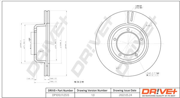 Dr!ve+ DP1010.11.0513 - Тормозной диск autosila-amz.com