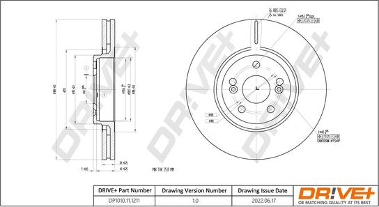 Dr!ve+ DP1010.11.1211 - Тормозной диск autosila-amz.com