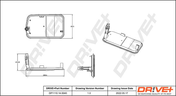 Dr!ve+ DP1110.14.0040 - Гидрофильтр, автоматическая коробка передач autosila-amz.com
