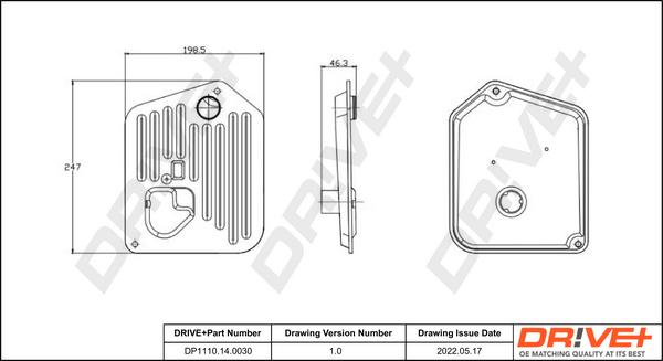 Dr!ve+ DP1110.14.0030 - Гидрофильтр, автоматическая коробка передач autosila-amz.com