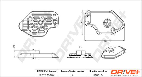 Dr!ve+ DP1110.14.0029 - Гидрофильтр, автоматическая коробка передач autosila-amz.com