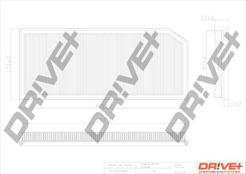Dr!ve+ DP1110.10.0584 - Воздушный фильтр, двигатель autosila-amz.com