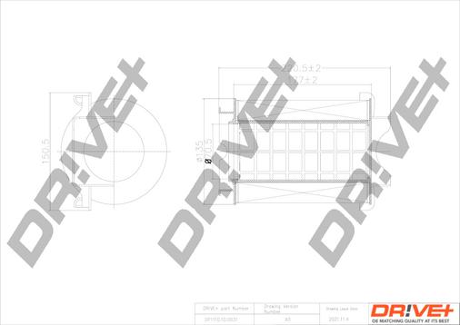 Dr!ve+ DP1110.10.0031 - Воздушный фильтр, двигатель autosila-amz.com