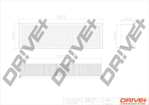 Dr!ve+ DP1110.10.0199 - Воздушный фильтр, двигатель autosila-amz.com