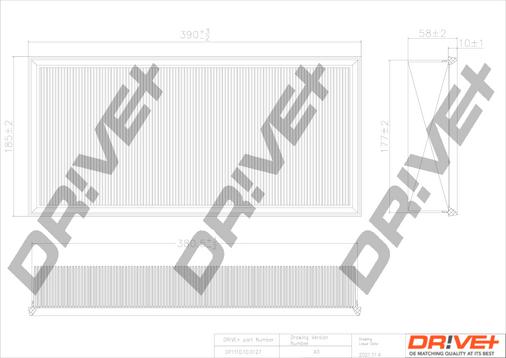 Dr!ve+ DP1110.10.0127 - Воздушный фильтр, двигатель autosila-amz.com