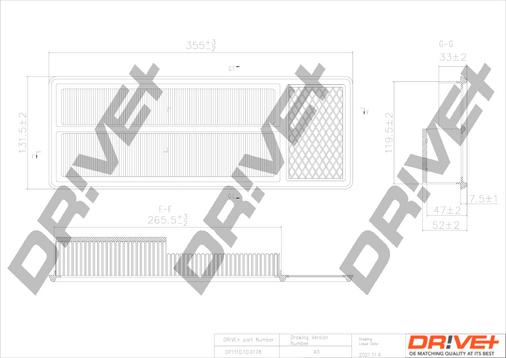 Dr!ve+ DP1110.10.0178 - Воздушный фильтр, двигатель autosila-amz.com