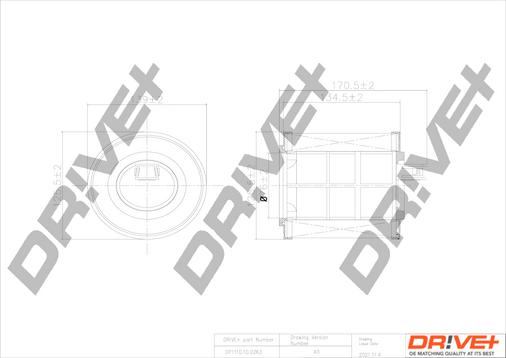 Dr!ve+ DP1110.10.0263 - Воздушный фильтр, двигатель autosila-amz.com