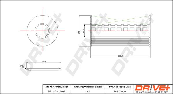 Dr!ve+ DP1110.11.0092 - Масляный фильтр autosila-amz.com