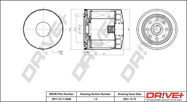 Dr!ve+ DP1110.11.0006 - Масляный фильтр autosila-amz.com