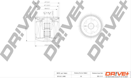 Dr!ve+ DP1110.11.0003 - Масляный фильтр autosila-amz.com